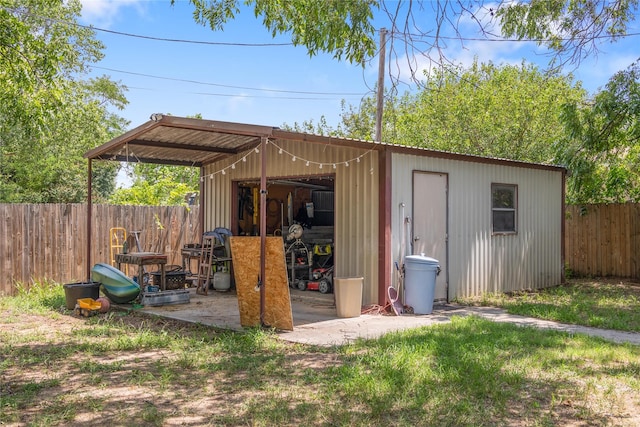 view of outbuilding