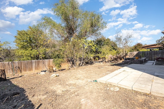 view of yard featuring a patio area