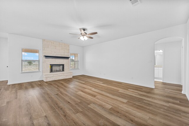 kitchen with a center island and white cabinets