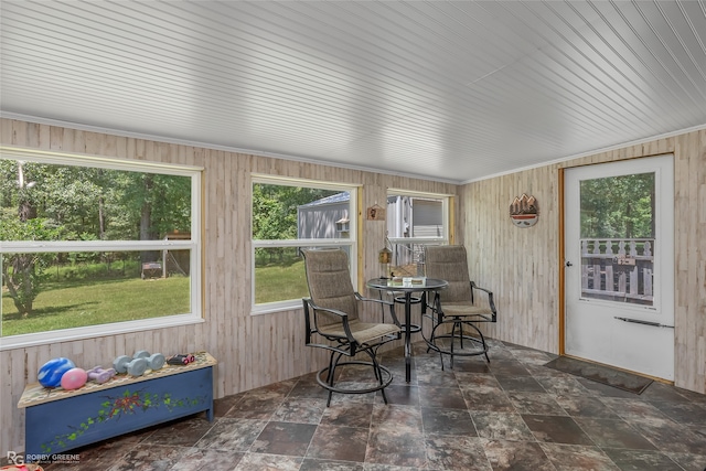 sunroom with a wealth of natural light