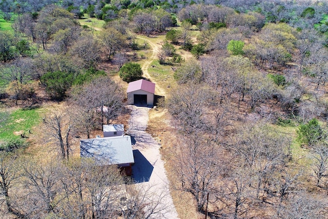 view from above of property