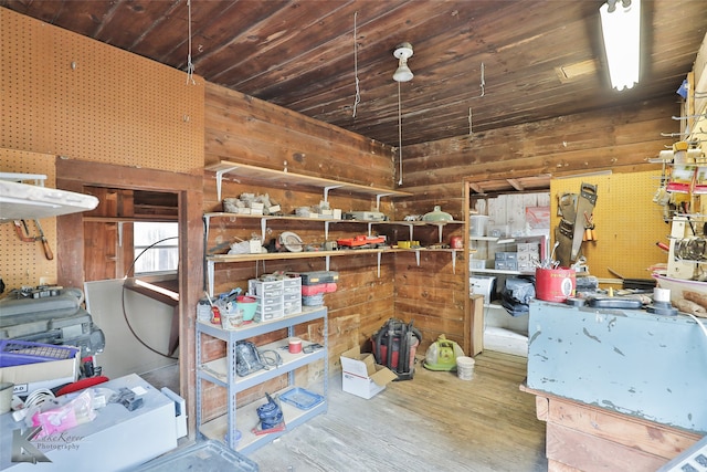 view of storage room