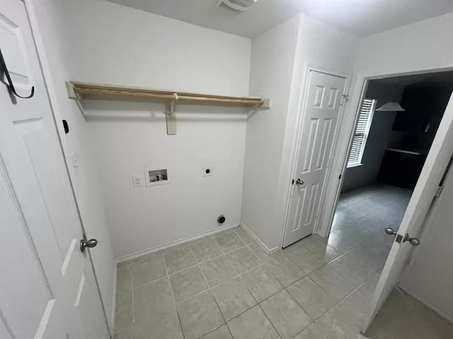 laundry room with washer hookup and hookup for an electric dryer