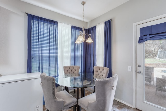 view of dining room