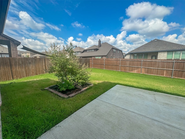 view of yard with a patio