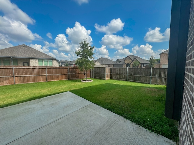 view of yard with a patio