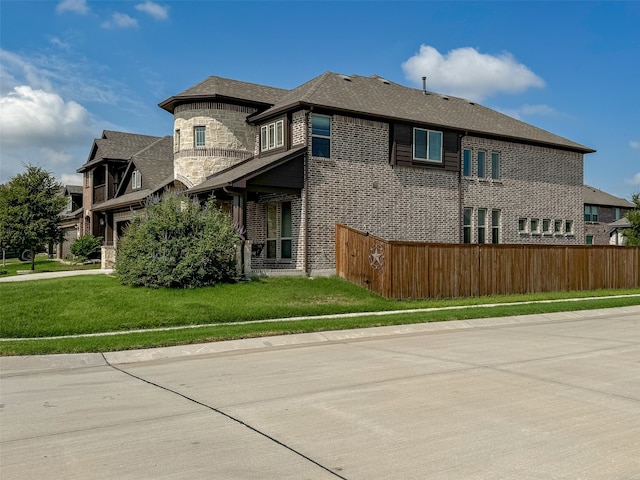 exterior space featuring a lawn