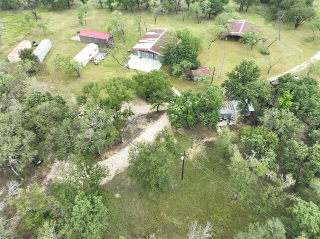 bird's eye view featuring a rural view