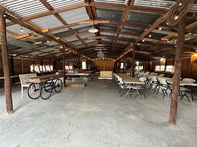 view of horse barn