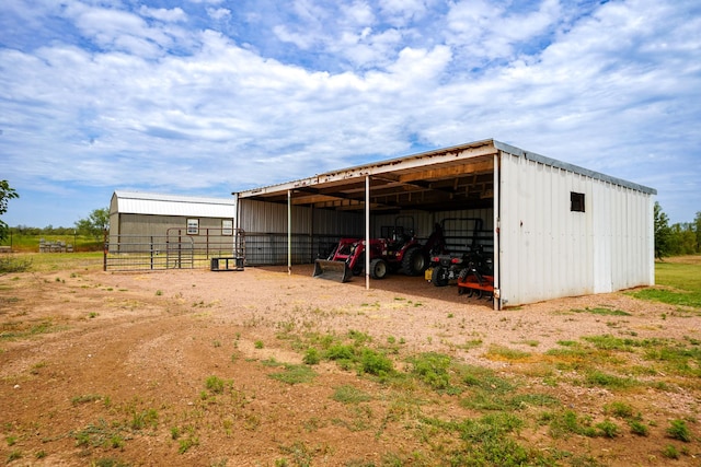 view of outdoor structure