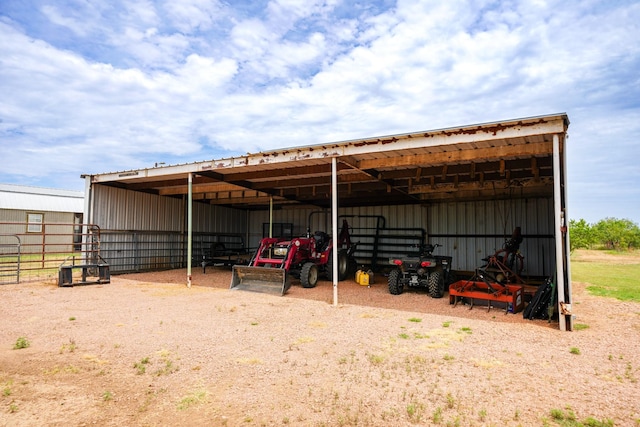 view of outdoor structure