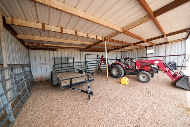 view of horse barn