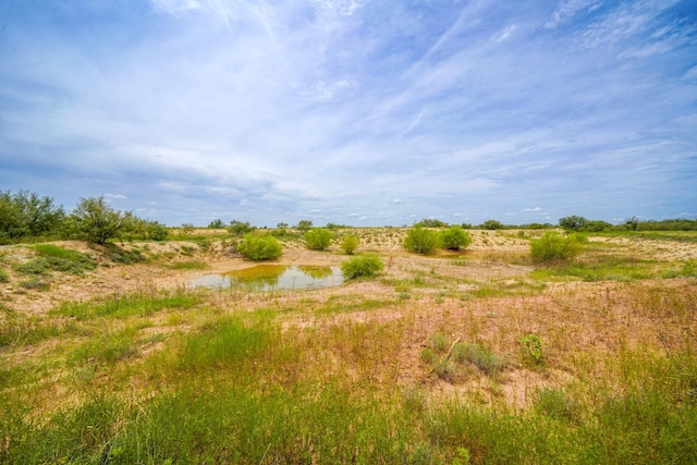 view of landscape with a water view