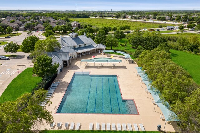 view of pool with a patio area