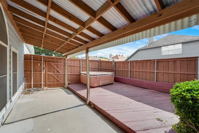 view of patio / terrace featuring a deck