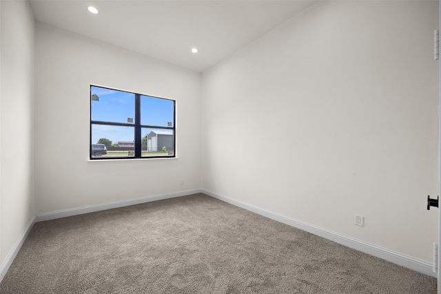 view of carpeted empty room