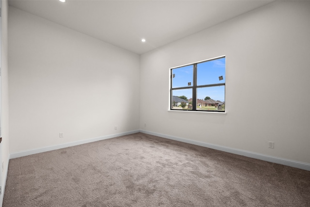 empty room with carpet floors