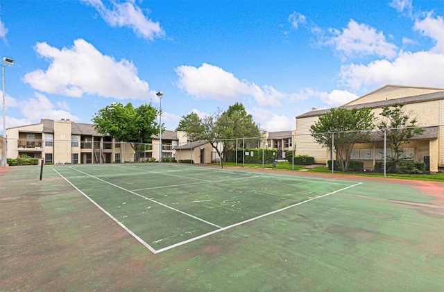 view of tennis court