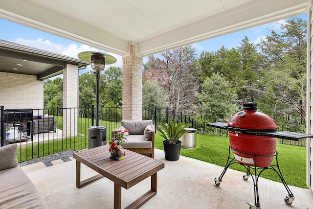 view of patio / terrace with outdoor lounge area