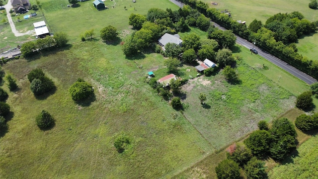 bird's eye view with a rural view