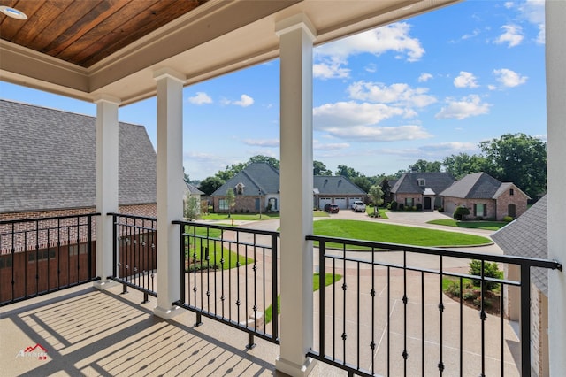 view of balcony