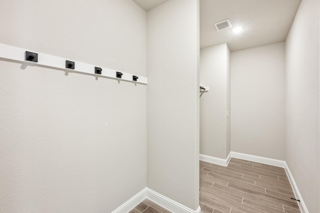 mudroom featuring light wood-type flooring