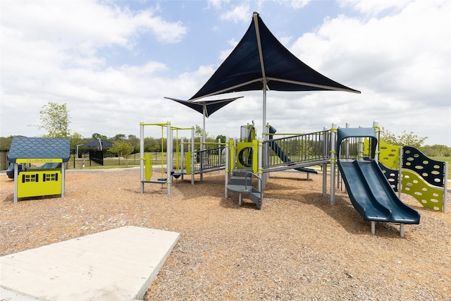 view of jungle gym