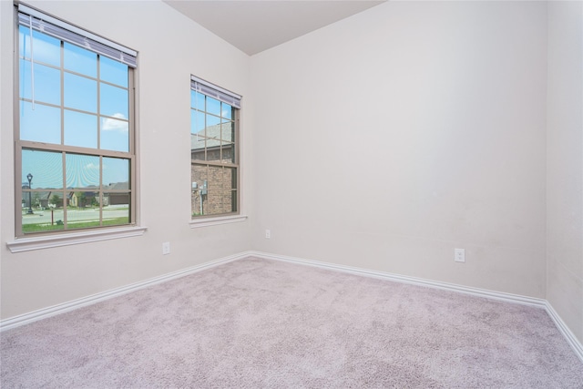 view of carpeted empty room