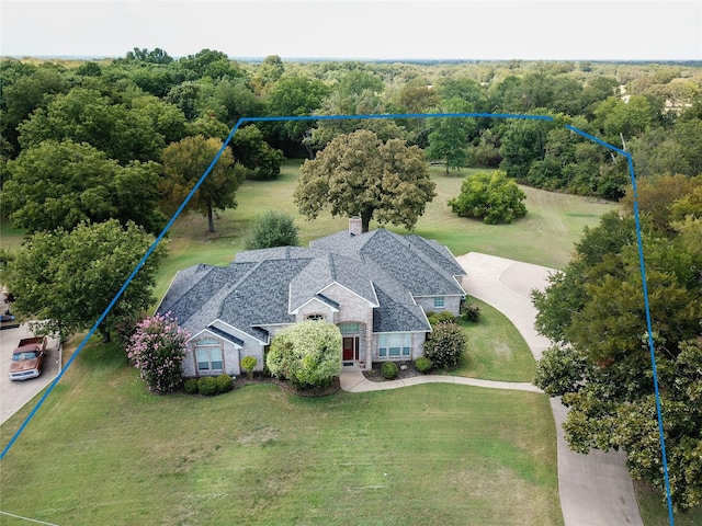 drone / aerial view