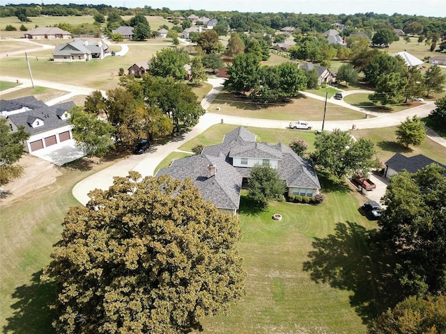aerial view featuring a residential view