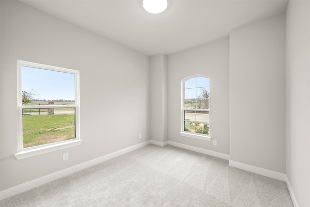 view of carpeted empty room