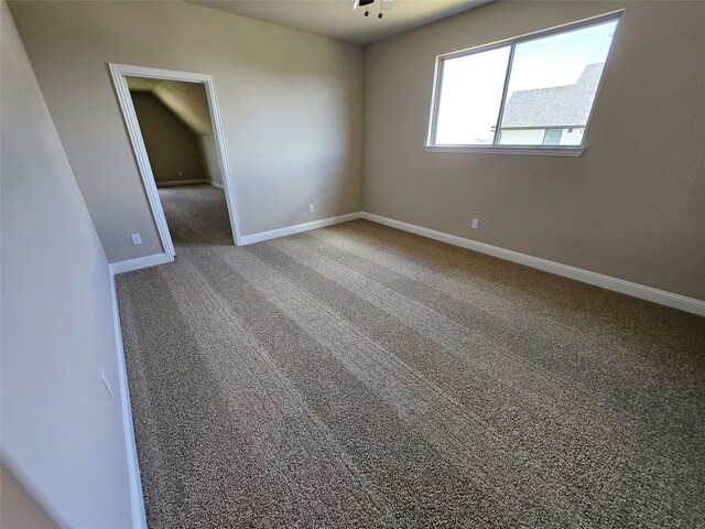 view of carpeted empty room