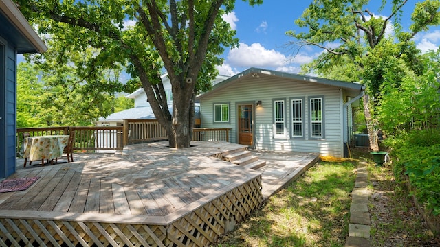 view of wooden terrace