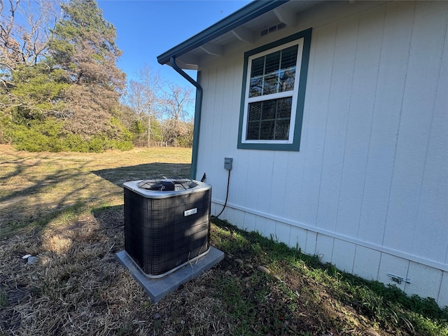 details with central AC unit