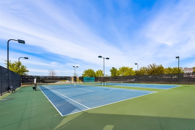 view of sport court