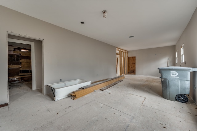 view of unfurnished living room