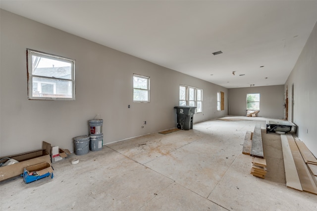 view of unfurnished living room