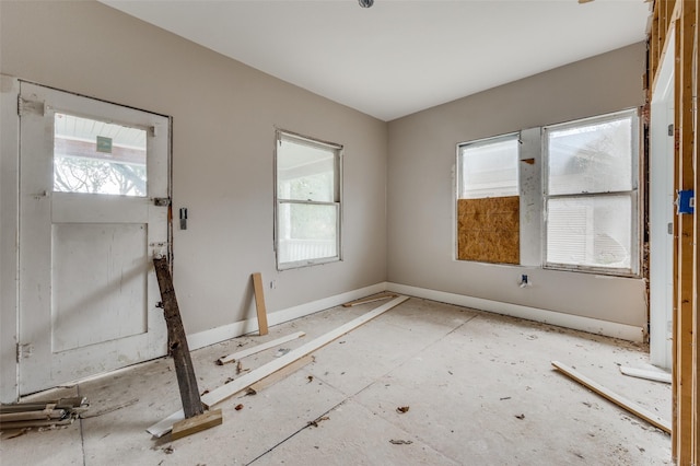 entrance foyer with baseboards