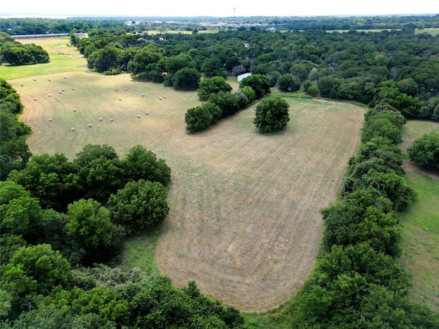 drone / aerial view featuring a rural view