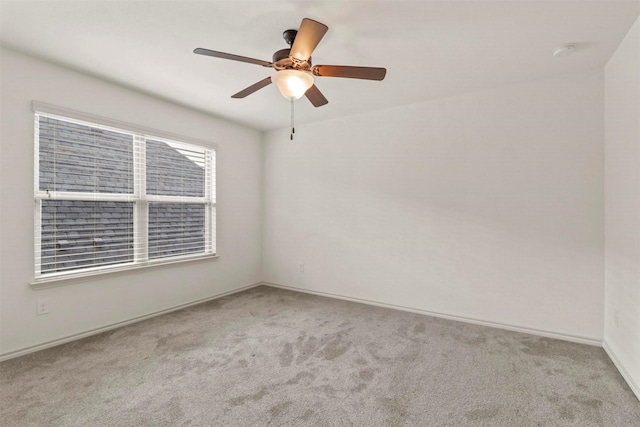 8604 Grassland Dr, Mckinney, TX 75070 - carpeted spare room with baseboards and a ceiling fan