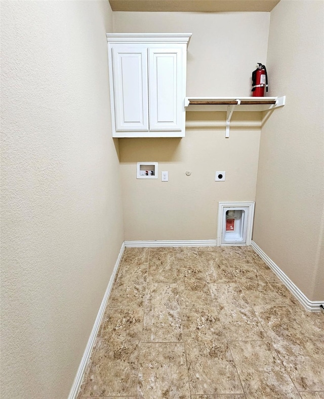 14229 Alis Ln, Frisco, TX 75035 - clothes washing area featuring baseboards, laundry area, electric dryer hookup, washer hookup, and hookup for a gas dryer