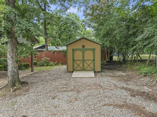 view of outbuilding