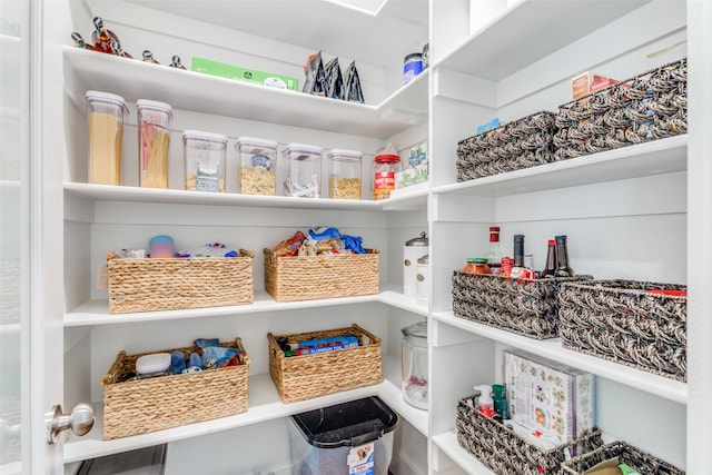 view of pantry