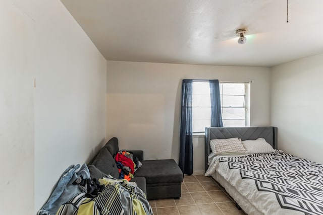 view of tiled bedroom