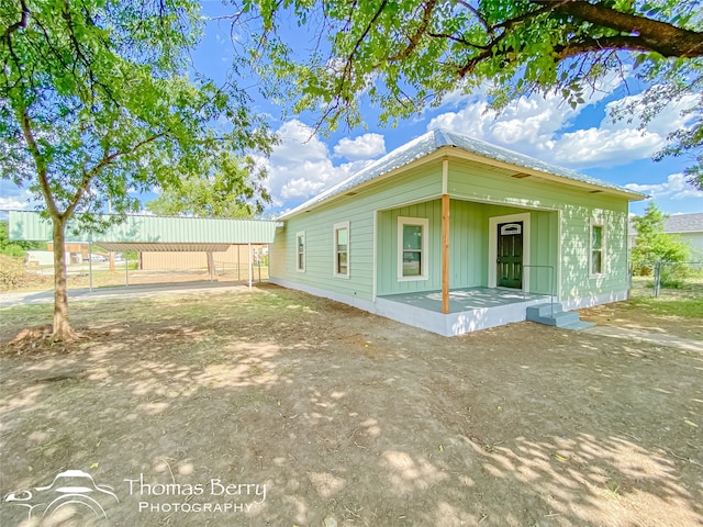 view of side of home