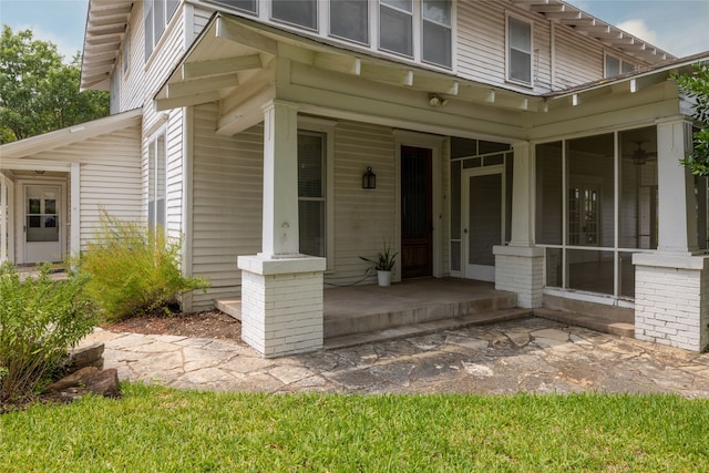 exterior space featuring a porch