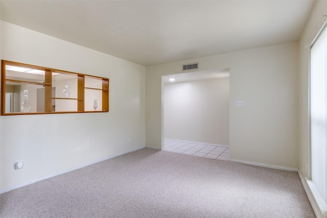 view of carpeted empty room