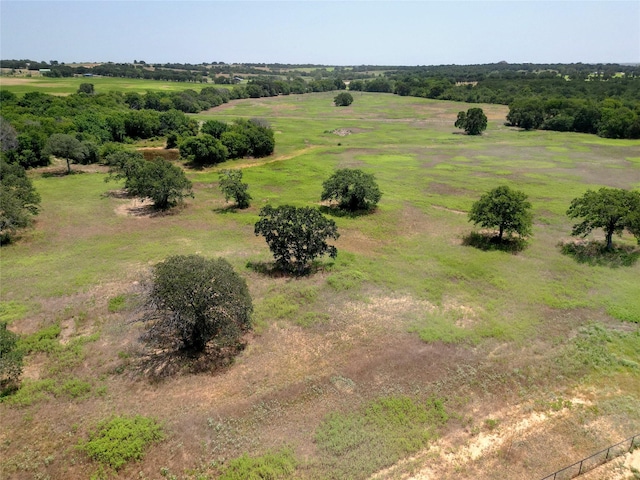 bird's eye view with a rural view