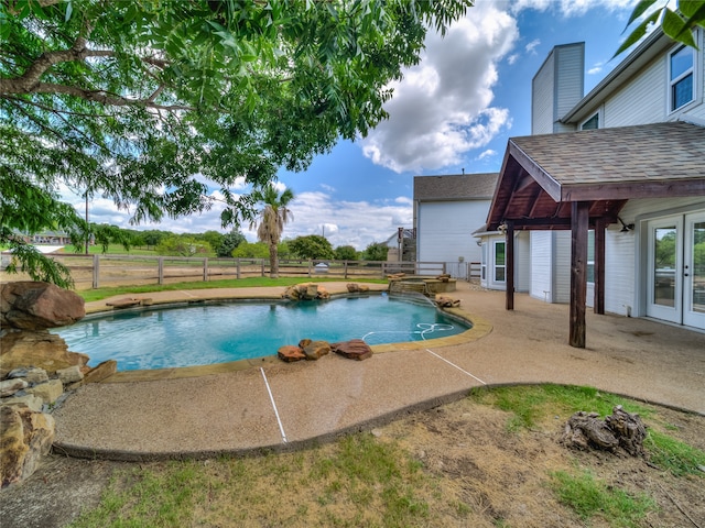 view of pool with a patio