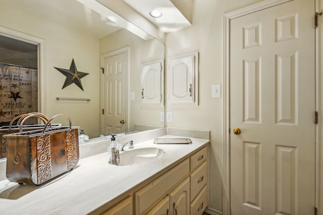 bathroom featuring vanity